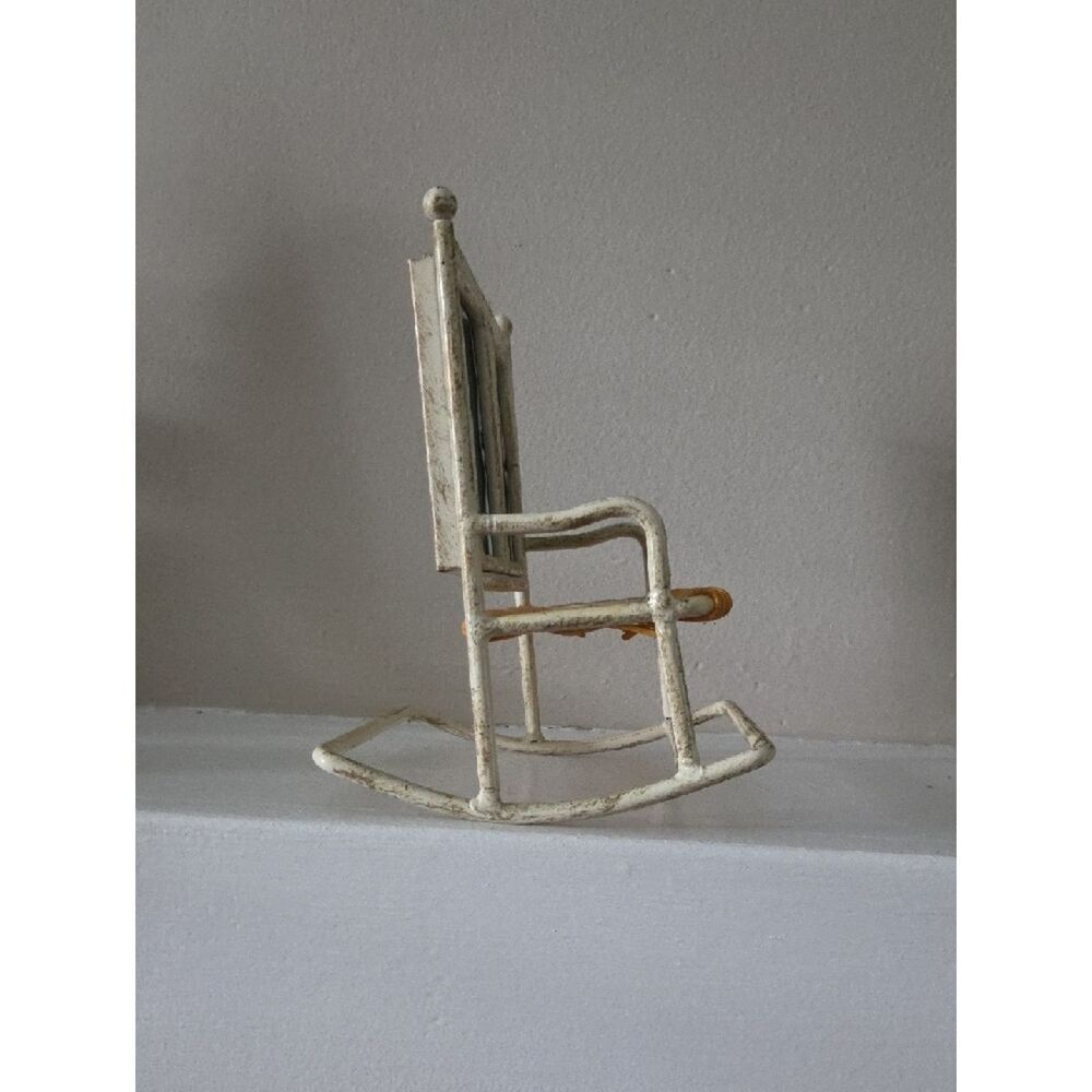 Vintage Double Photo Frame In Shape Of A Rocking Chair - Picture 2 of 6